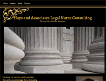 Tablet Screenshot of hayslegalnurseconsulting.com